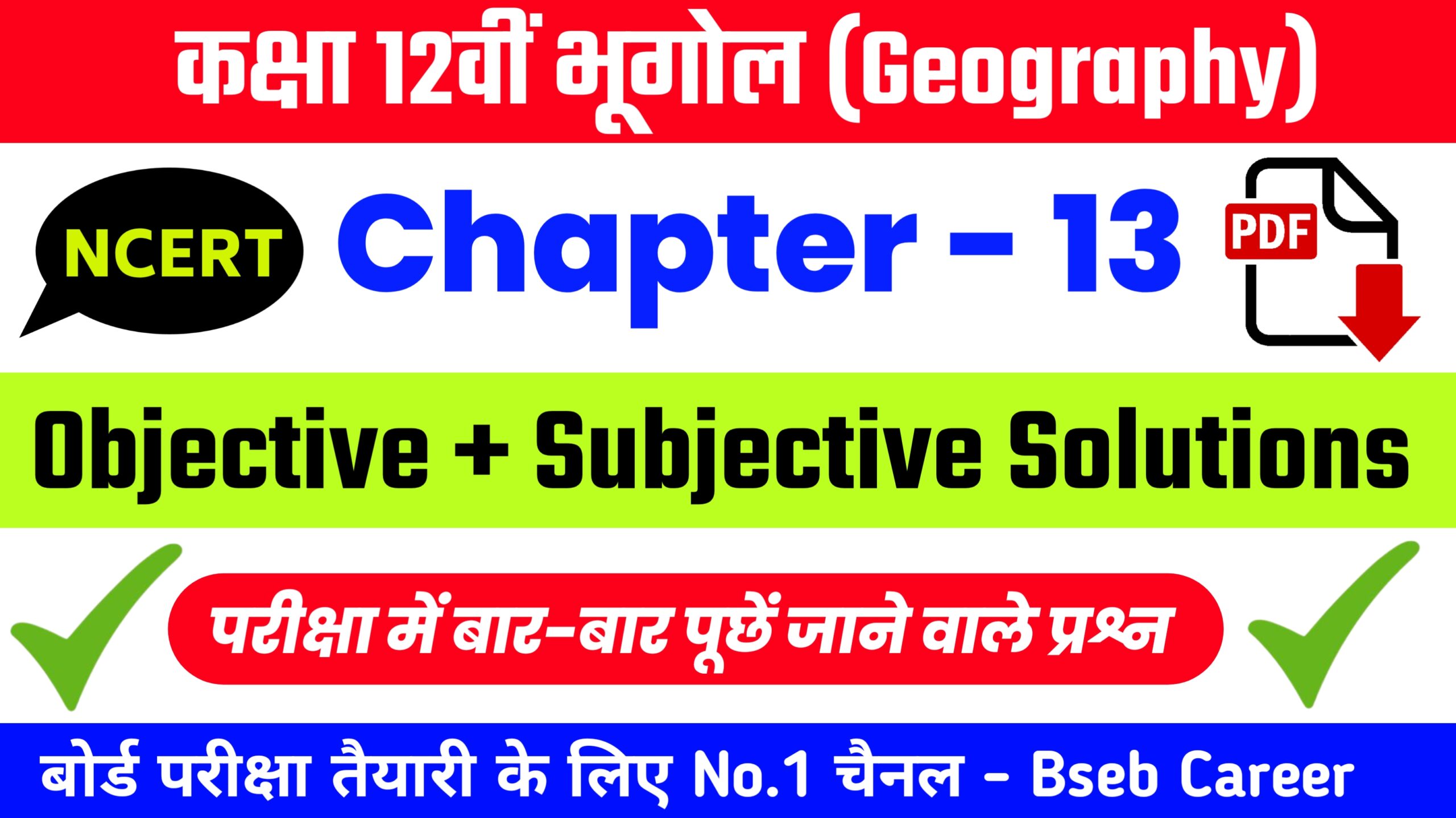 Class 12th Geography Chapter 13
