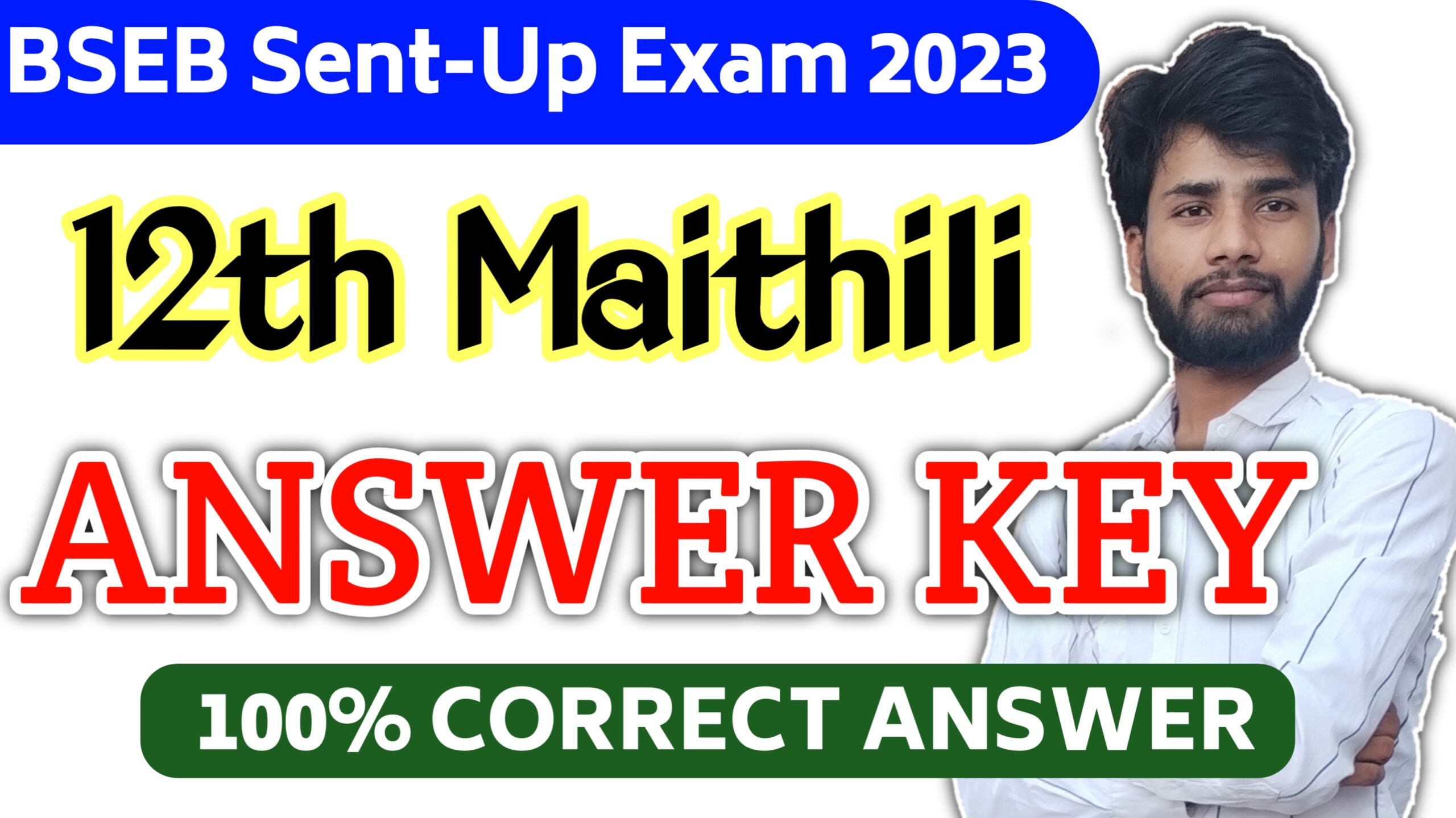 Bihar Board 12th Maithili Sent-Up Exam 2023