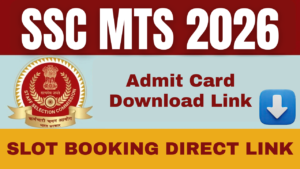 SSC MTS Admit Card 2026