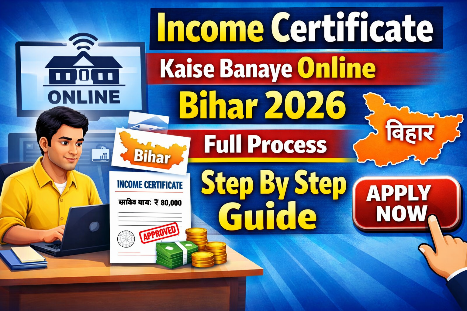 Income Certificate Kaise Banaye Online Bihar 2026