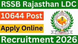 Rajasthan LDC Recruitment 2026