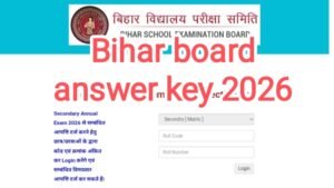 Bihar Board 10th Answer Key 2026 Released