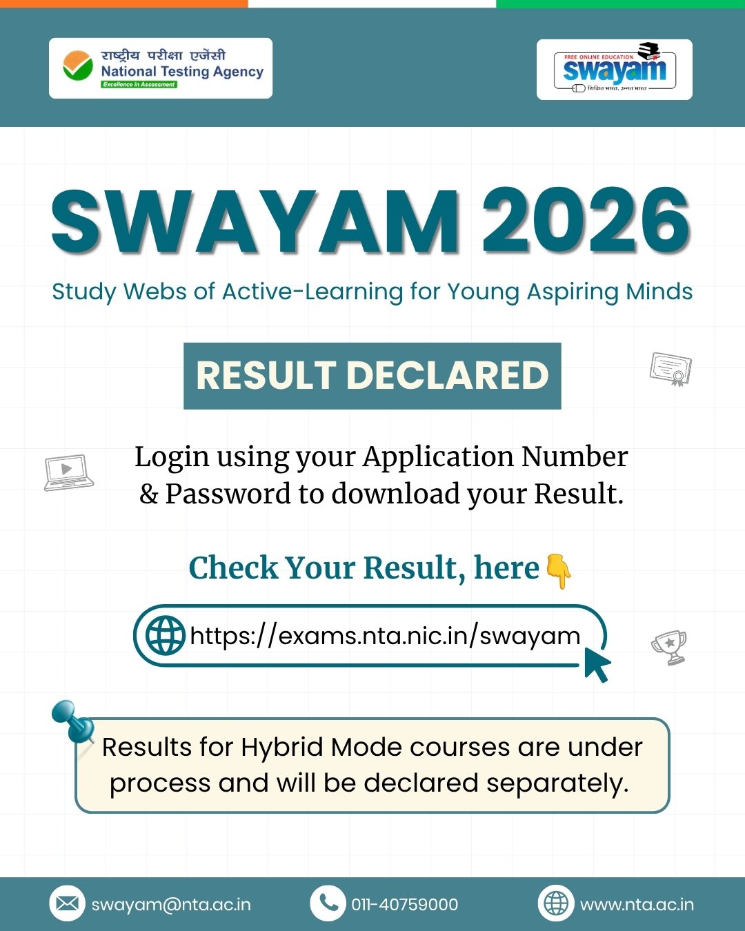 SWAYAM Result 2026