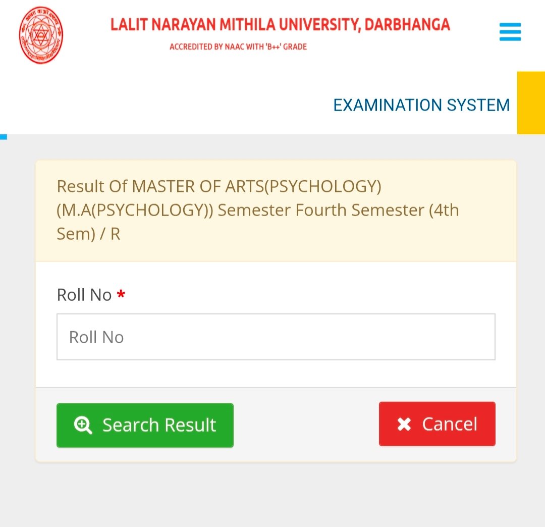 LNMU PG 4th Semester Result 2024-26