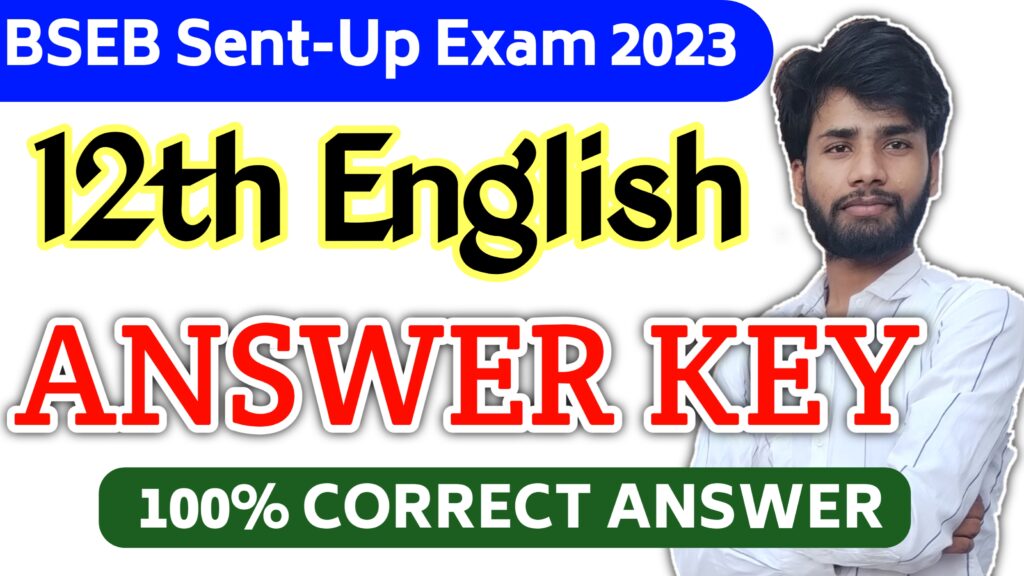 Bihar Board 12th English Sent-Up Exam 2023