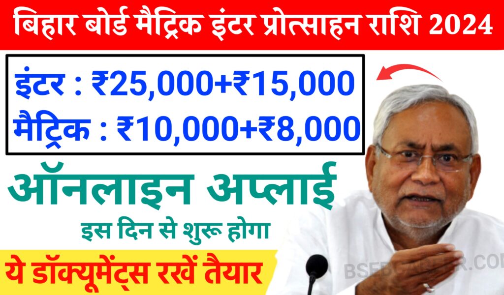 Bihar Board Matric Inter Protsahan Rashi 2024
