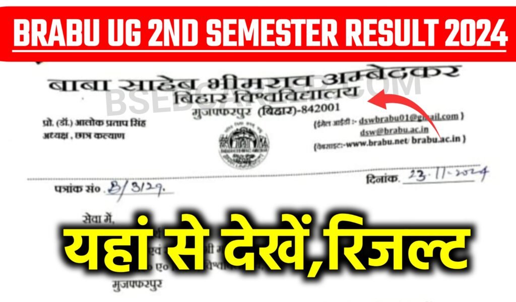 BRABU UG 2nd Semester Result 2024