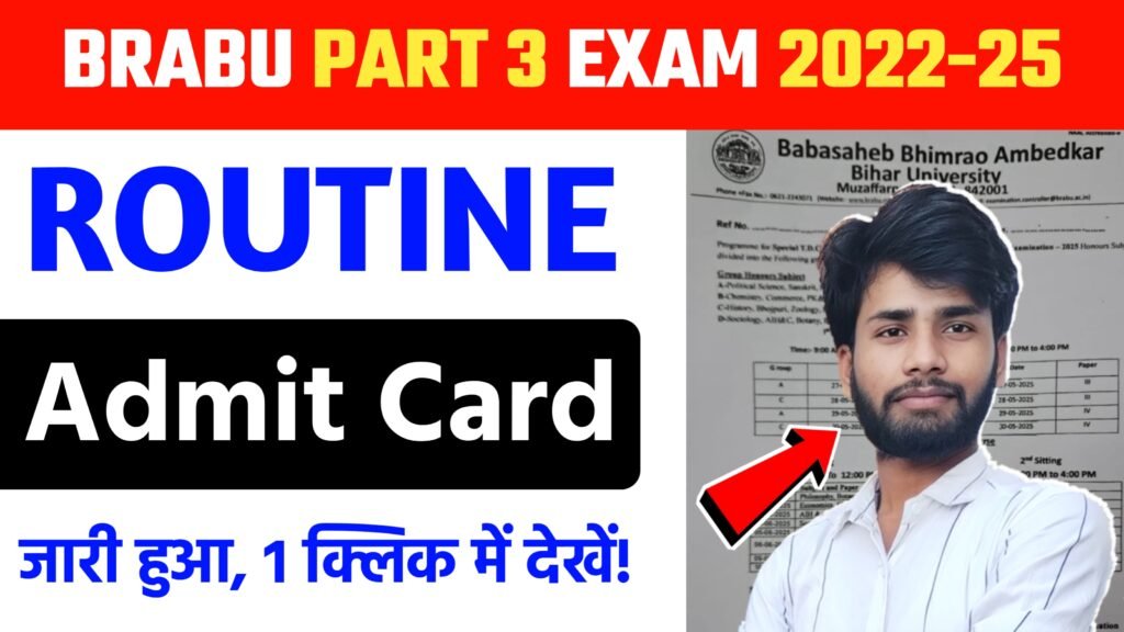 BRABU Part 3 Admit Card 2025