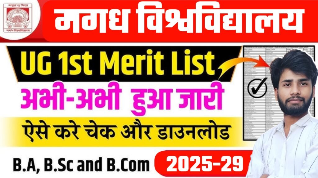 Magadh University Merit List 2025 UG