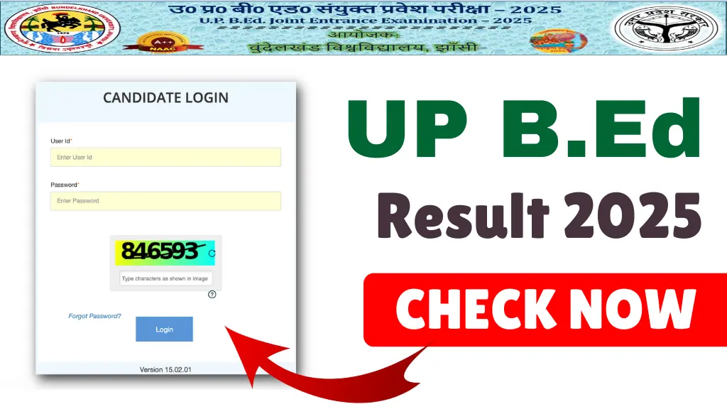 UP B.Ed JEE Result 2025, UP Bed Result 2025