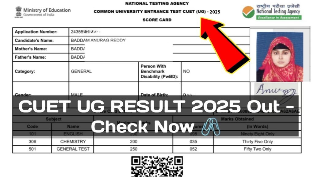 CUET UG Result 2025