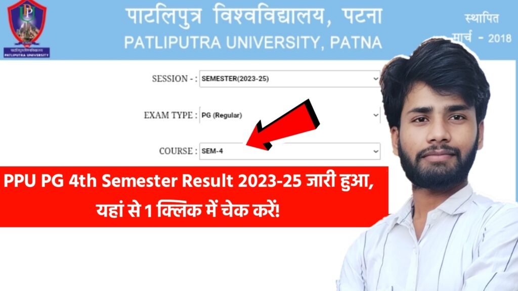 PPU PG 4th Semester Result 2023-25