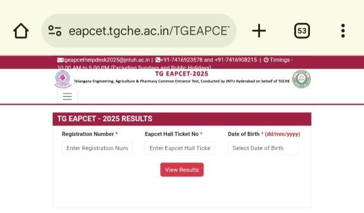 TS EAMCET 2025 Mock Allotment Result