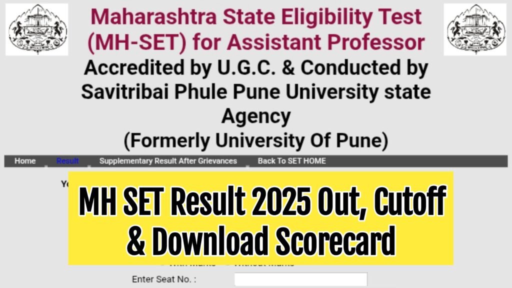 MH SET Result 2025