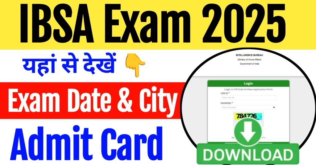 IBSA Admit Card 2025