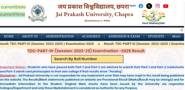 JP University Part 3 Result 2022-25