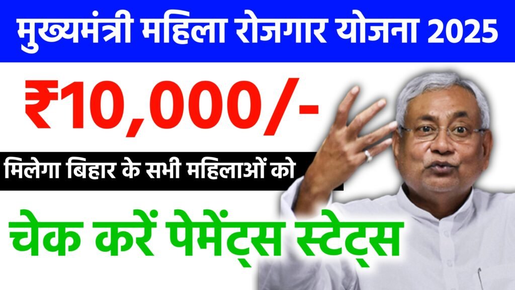 Mukhyamantri Mahila Rojgar Yojana 2025