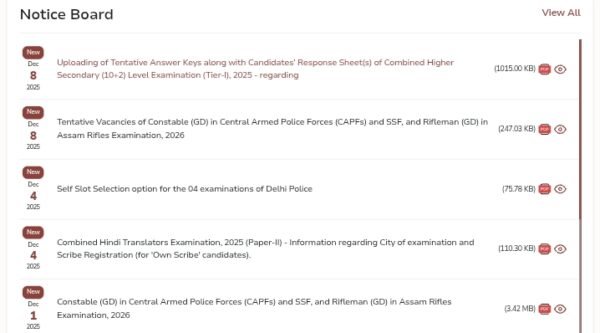 SSC CHSL Answer Key 2025 Out: Download Tier 1 Answer Key, Response ...