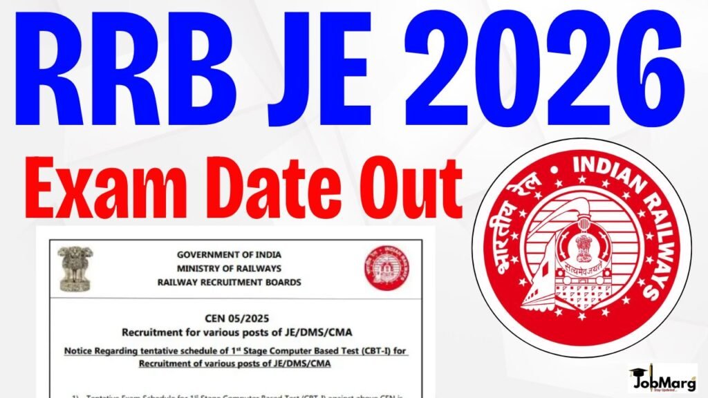RRB JE Admit Card 2026 Out Now