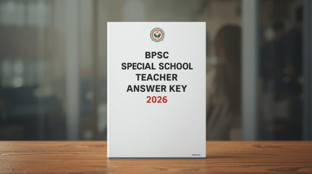 BPSC Special School Teacher Answer Key 2026