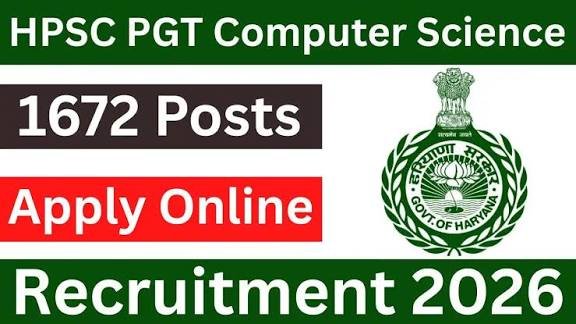 HPSC PGT Computer Science Recruitment 2026