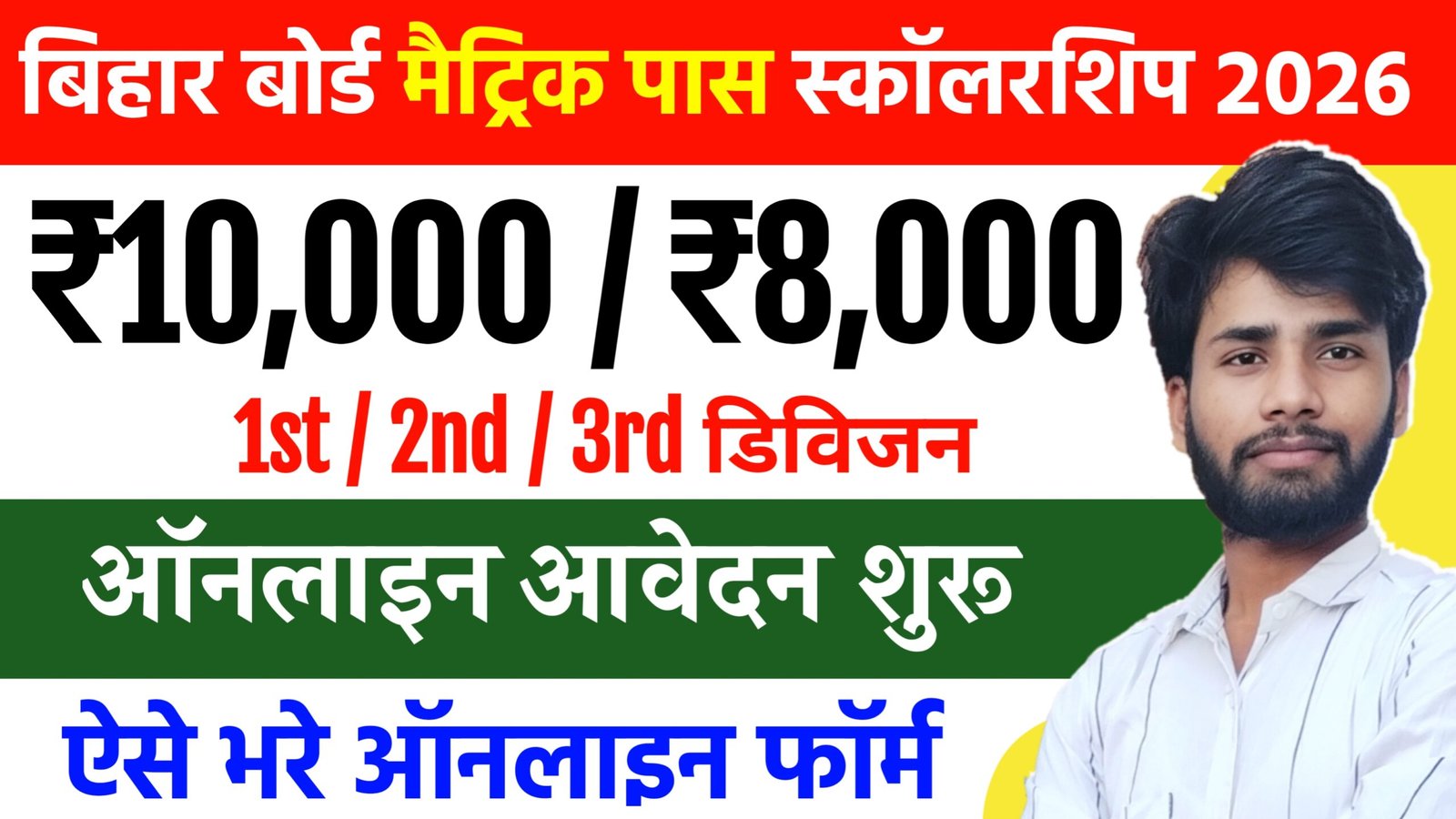 Bihar Board 10th Pass Scholarship 2026