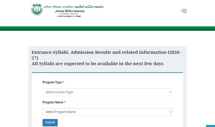 JMI Class 6 Result 2026-27