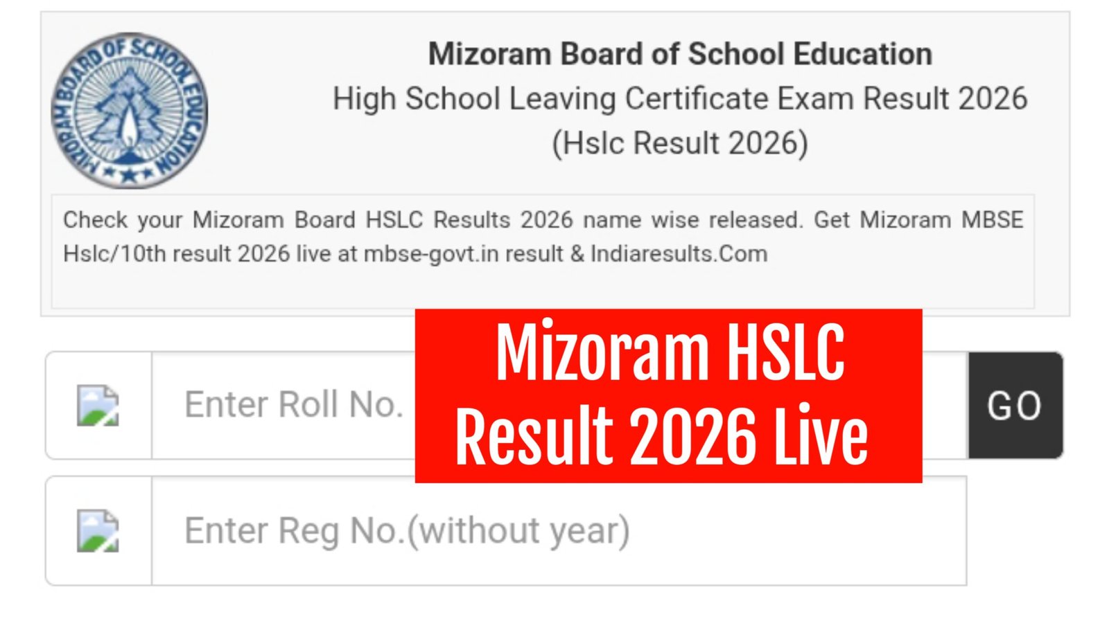 Mizoram HSLC Result 2026
