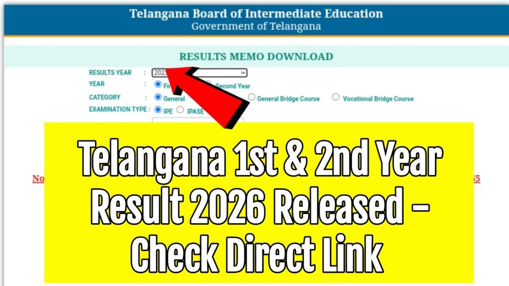 TS Inter Result 2026