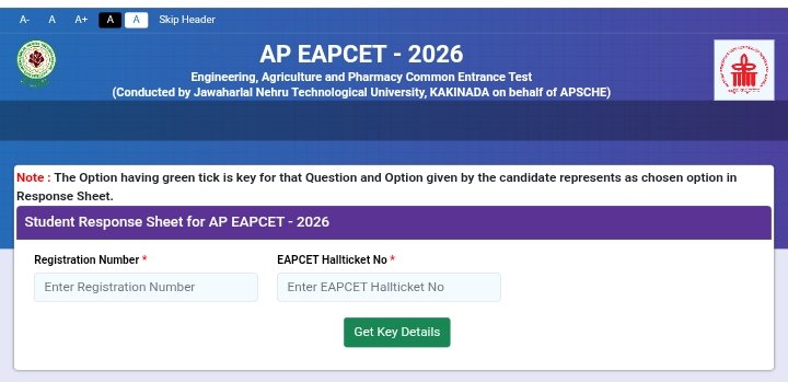 AP EAPCET Provisional Answer Key 2026