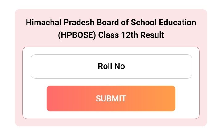 HPBOSE 12th Result 2026