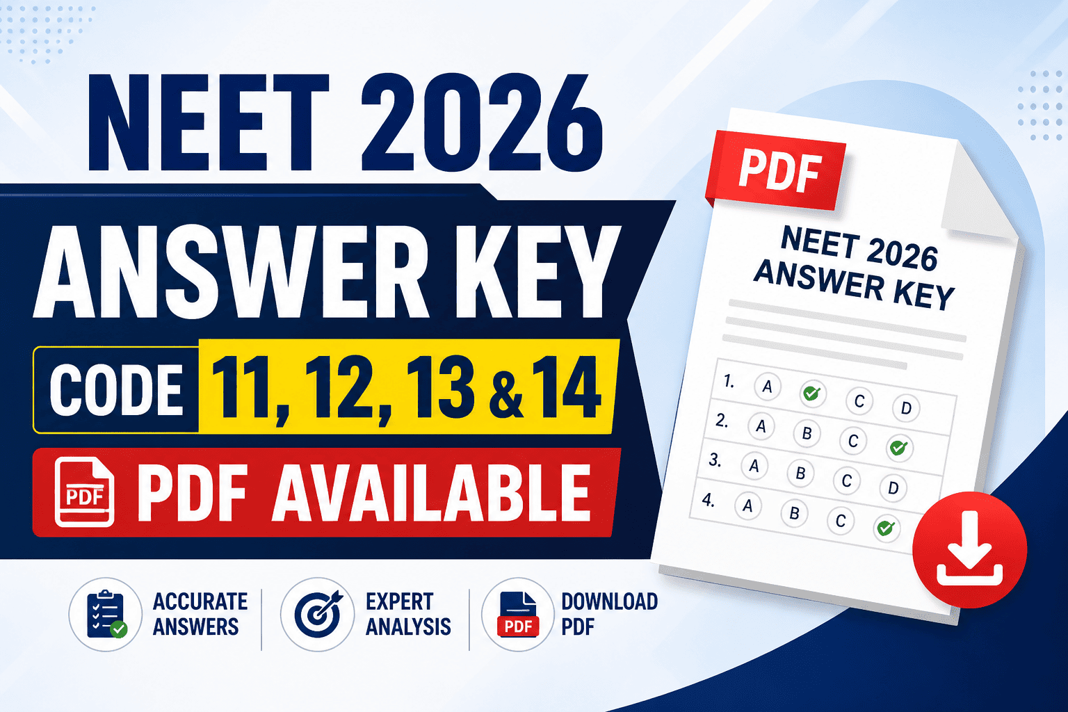 NEET UG Answer Key 2026