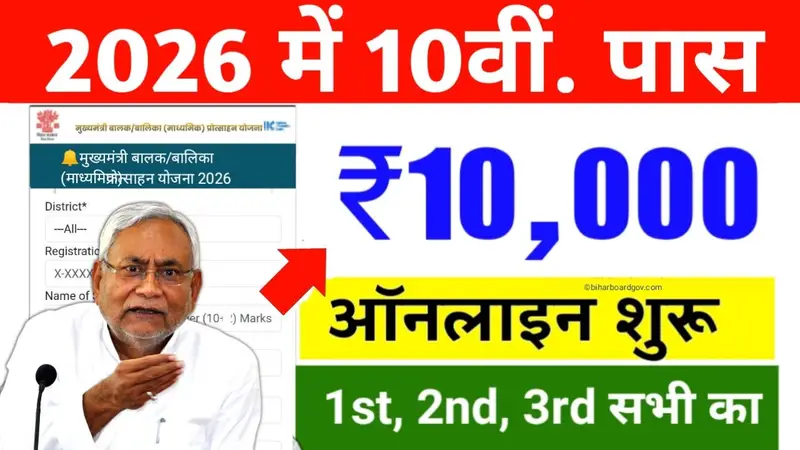 Bihar Board 10th Pass Scholarship 2026 Apply Online:
