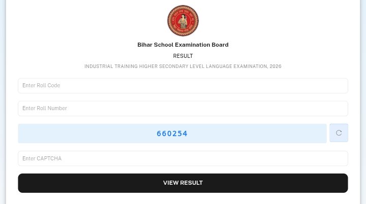 Bihar ITI Language Exam Result 2026