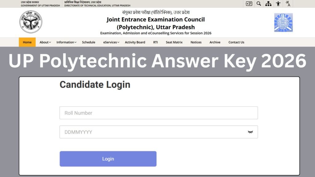 UP Polytechnic Answer Key 2026