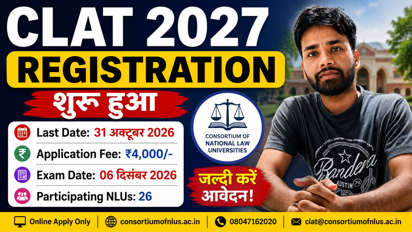 CLAT 2027 Registration