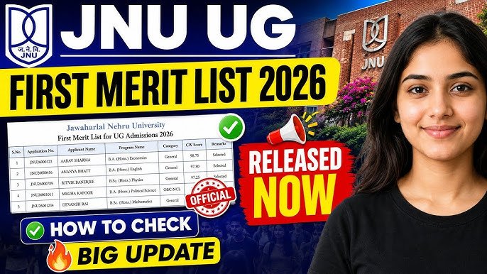JNU UG 1st Merit List 2026