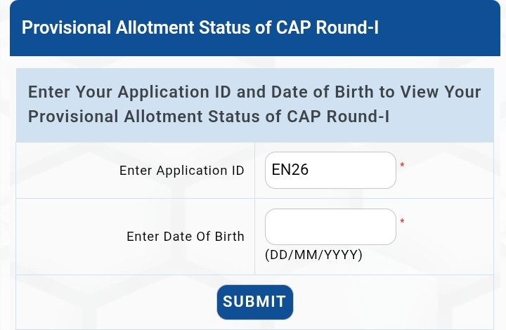 MHT CET 2026 CAP Round 1 Seat Allotment Result