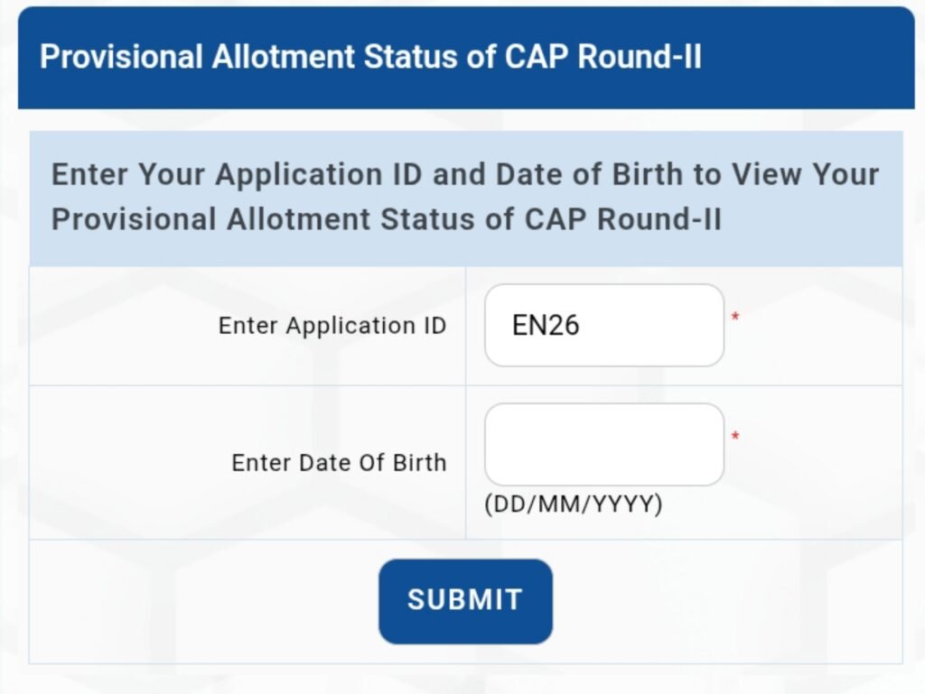 MHT CET CAP Round 2 Seat Allotment Result 2026