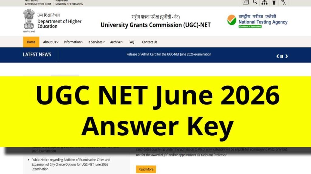 UGC NET June Answer Key 2026