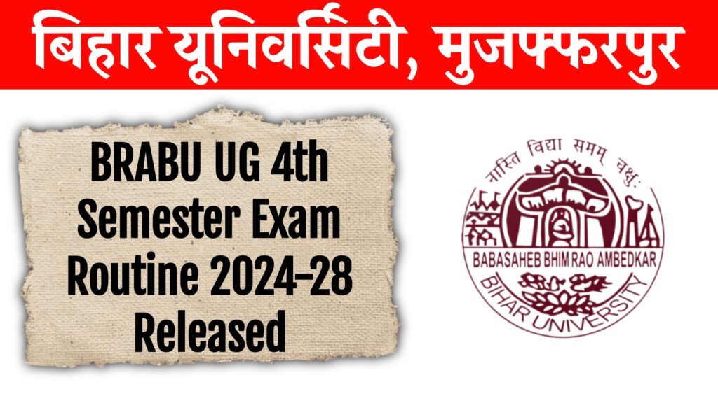 BRABU UG 4th Semester Exam Date 2026