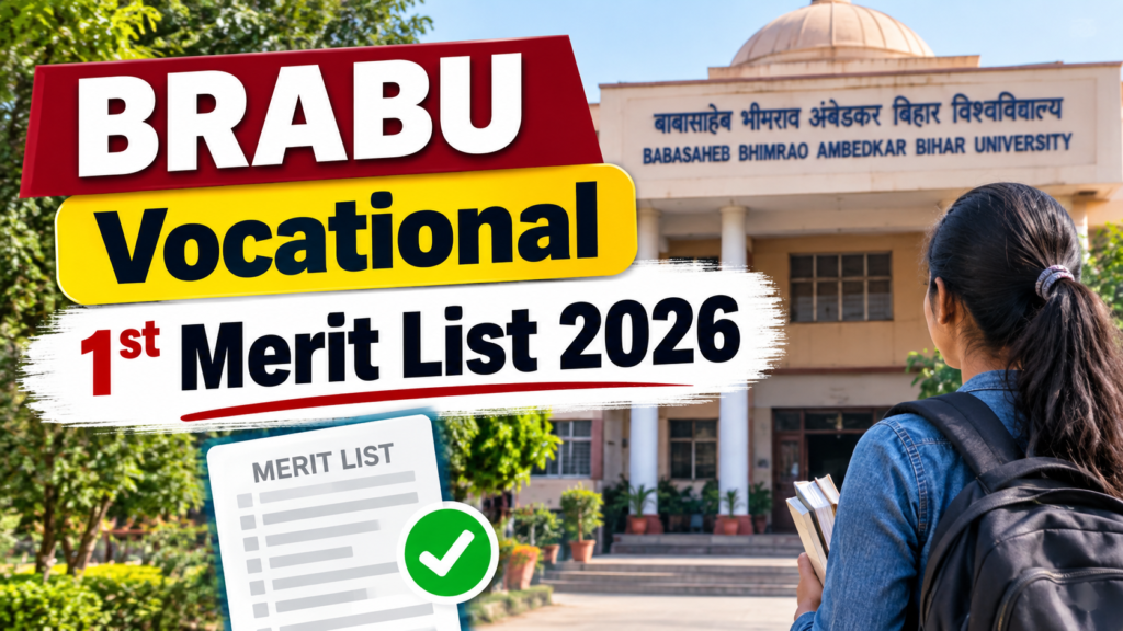 BRABU Vocational 1st Merit List 2026