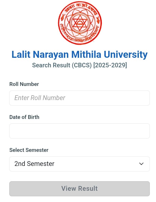 LNMU UG 2nd Semester Result 2026