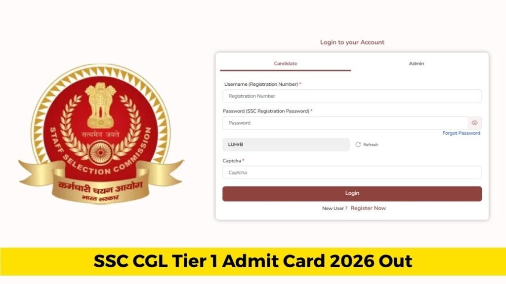 SSC CGL Tier 1 Admit Card 2026