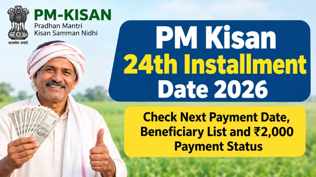 PM Kisan 24th Installment Date 2026